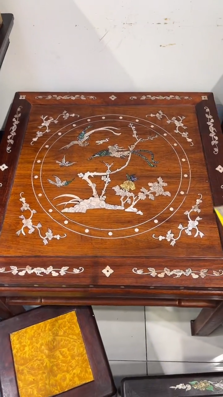 【闪购商品】木鸟踏花枝方桌方桌
