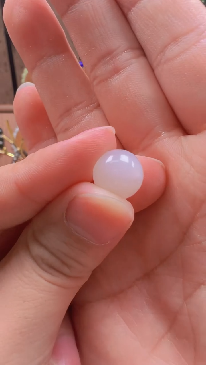 未镶嵌手串和田玉12白玉单珠