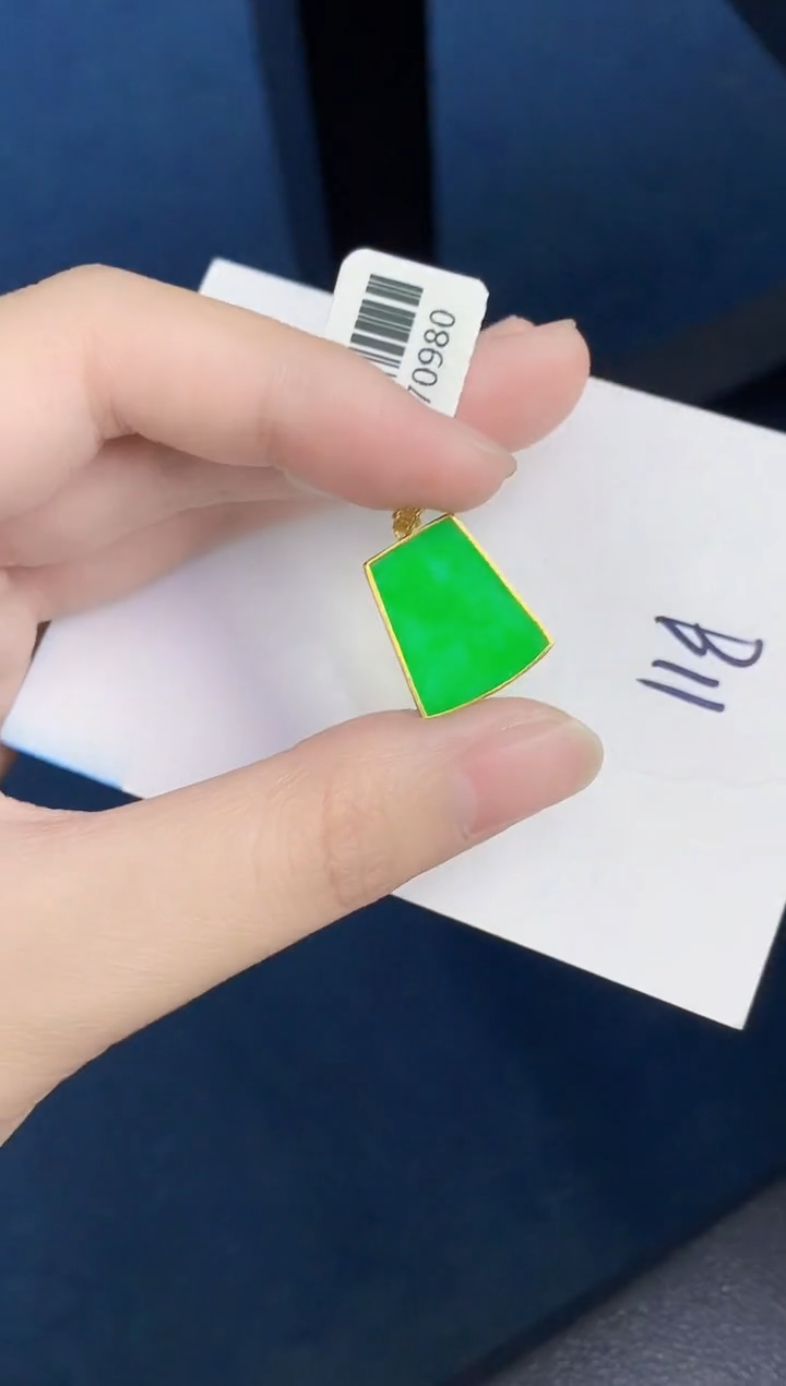 【闪购商品】翡翠颈饰18K金镶嵌000000000