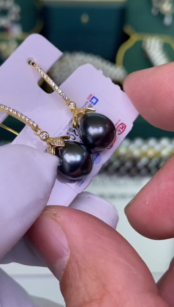 【闪购商品】海水珍珠耳饰银S925镶嵌1