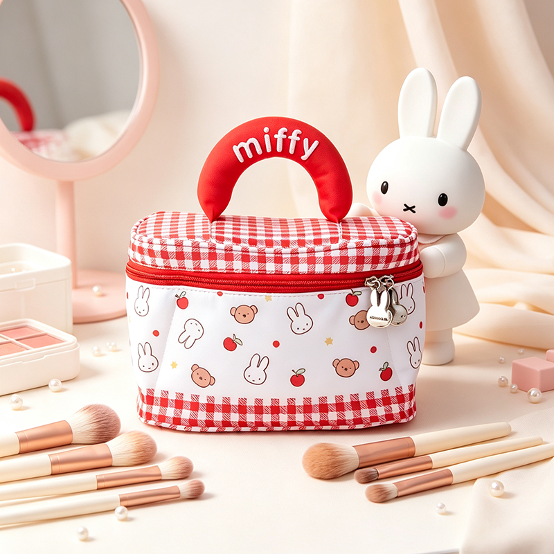 【正版授权】MIFFY米菲兔化妆包大容量便携外出旅行洗漱包收纳包