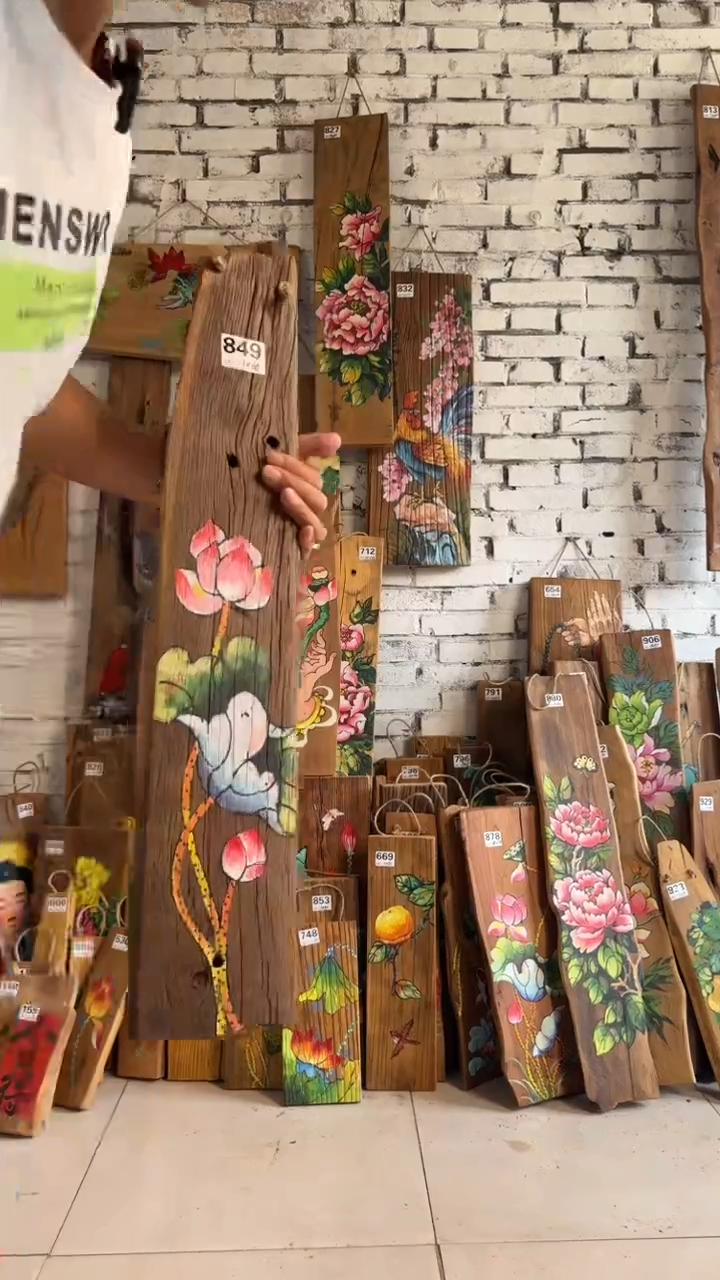 吊坠桃核849号门板画