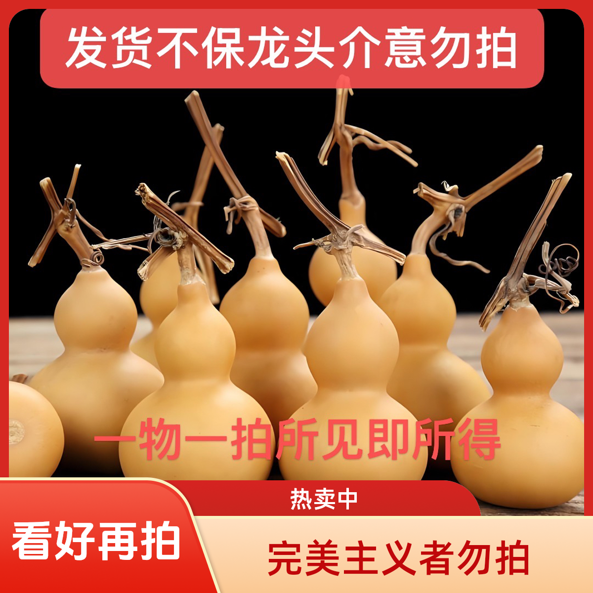千鸿甄选文玩葫芦「发货不保龙头」完美主义者勿拍！