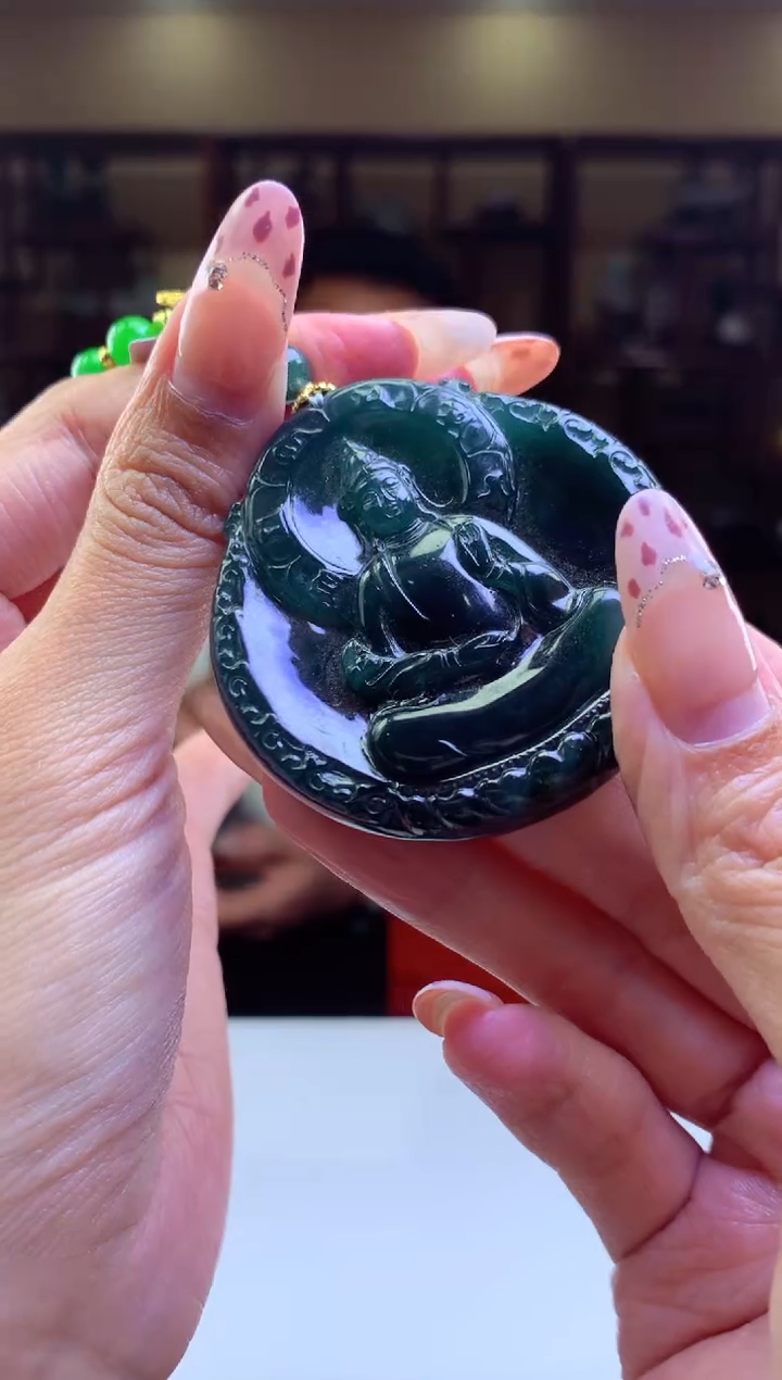 【闪购商品】定制翡翠未镶嵌挂件发货（拍一发一）