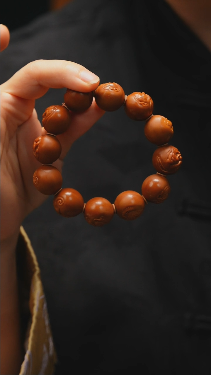 【闪购商品】橄榄核手串/手链正圆恶僧生肖