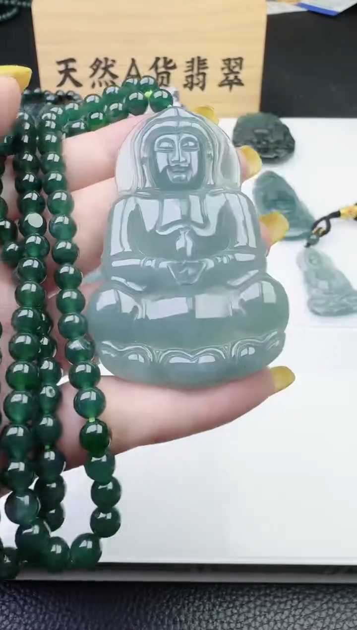 颈饰未镶嵌翡翠天然A货翡翠  多样性随机发其一
