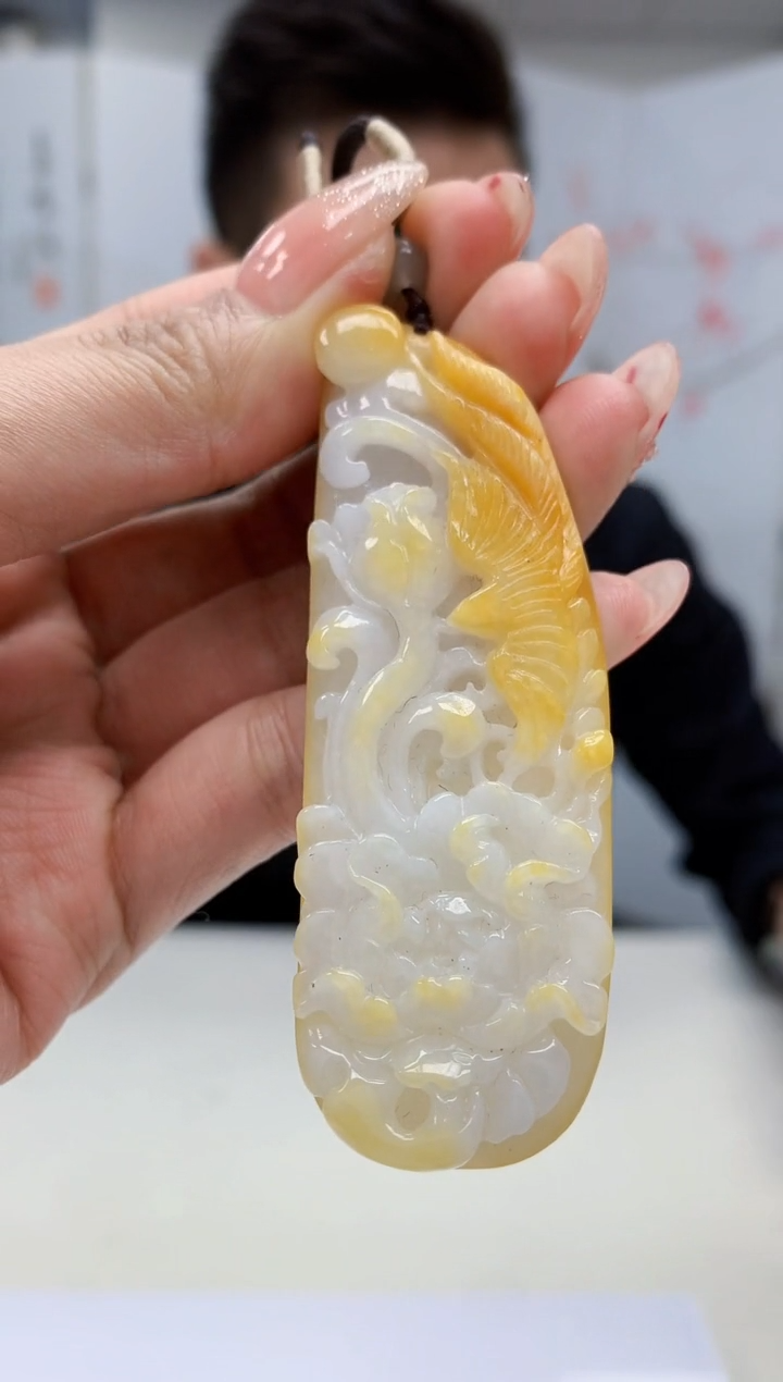 【闪购商品】定制翡翠未镶嵌4990MM-毛货挂件127