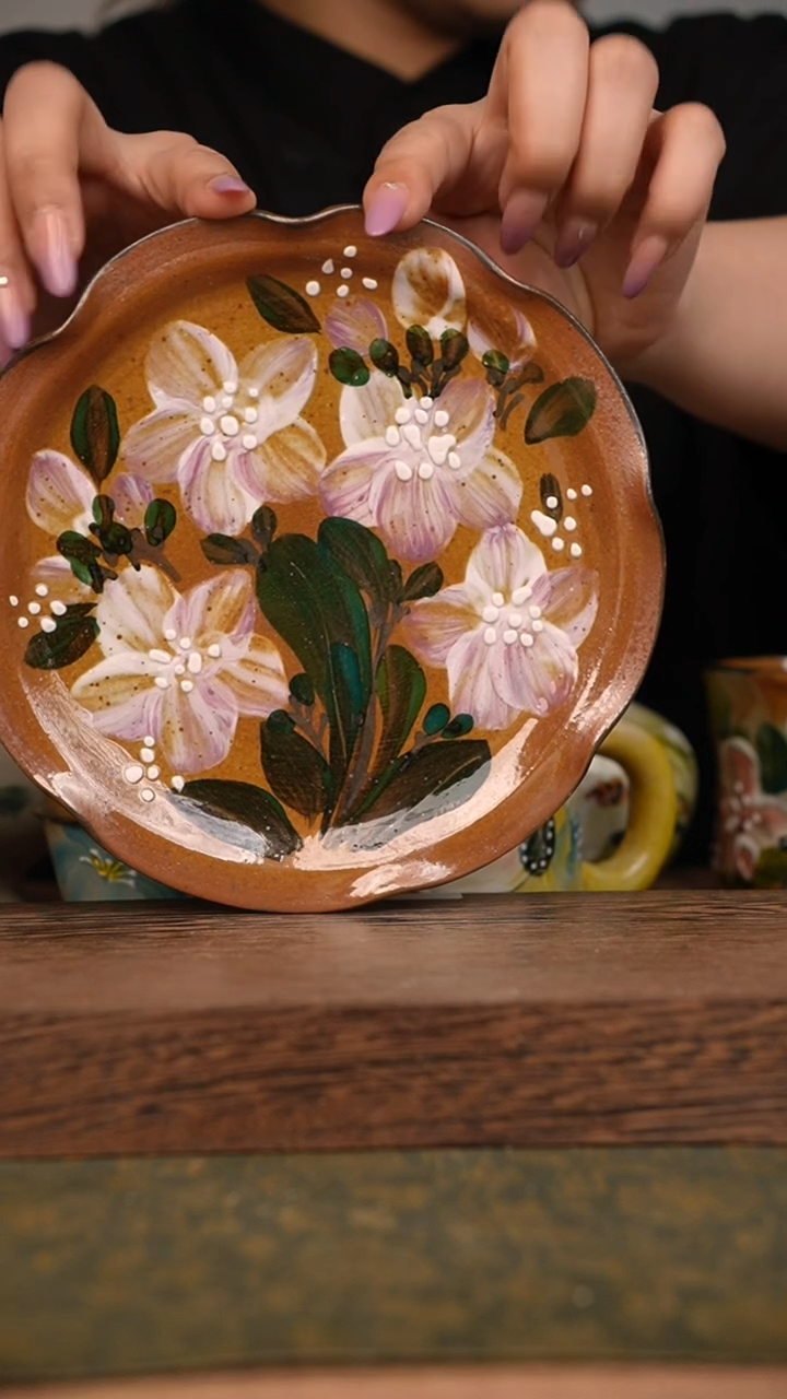 摆件泥垚手作 景德镇手工手绘器物