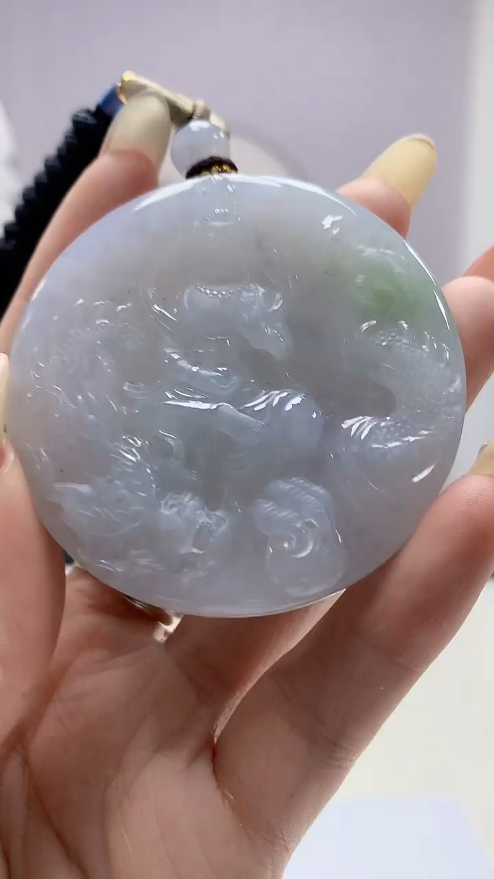 【闪购商品】定制翡翠未镶嵌5028DD-毛货挂件观音144