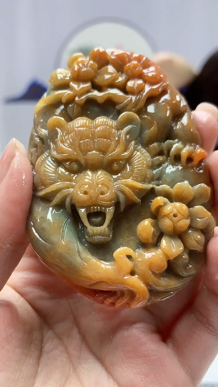 【闪购商品】定制翡翠未镶嵌4829ms-毛货挂件171