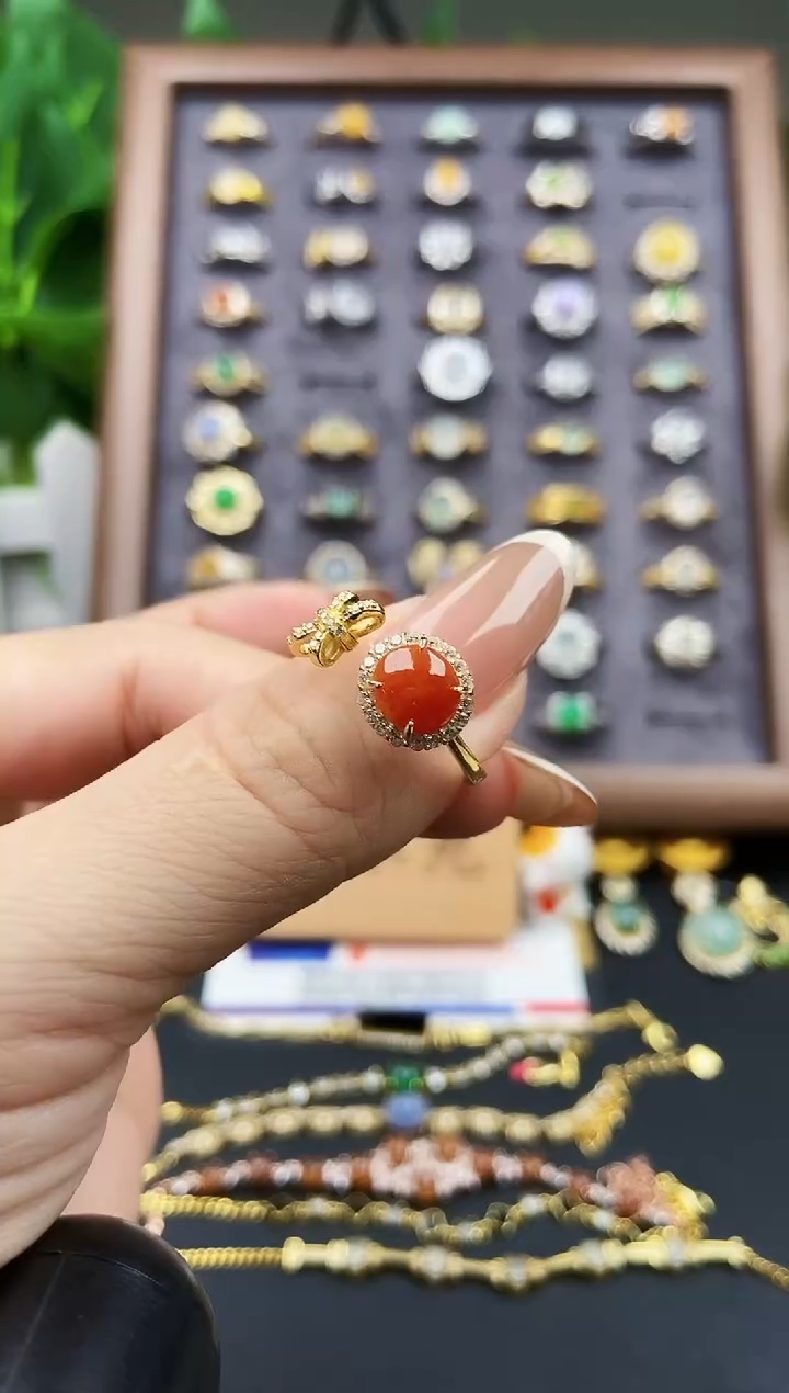 银S925镶嵌戒指翡翠12