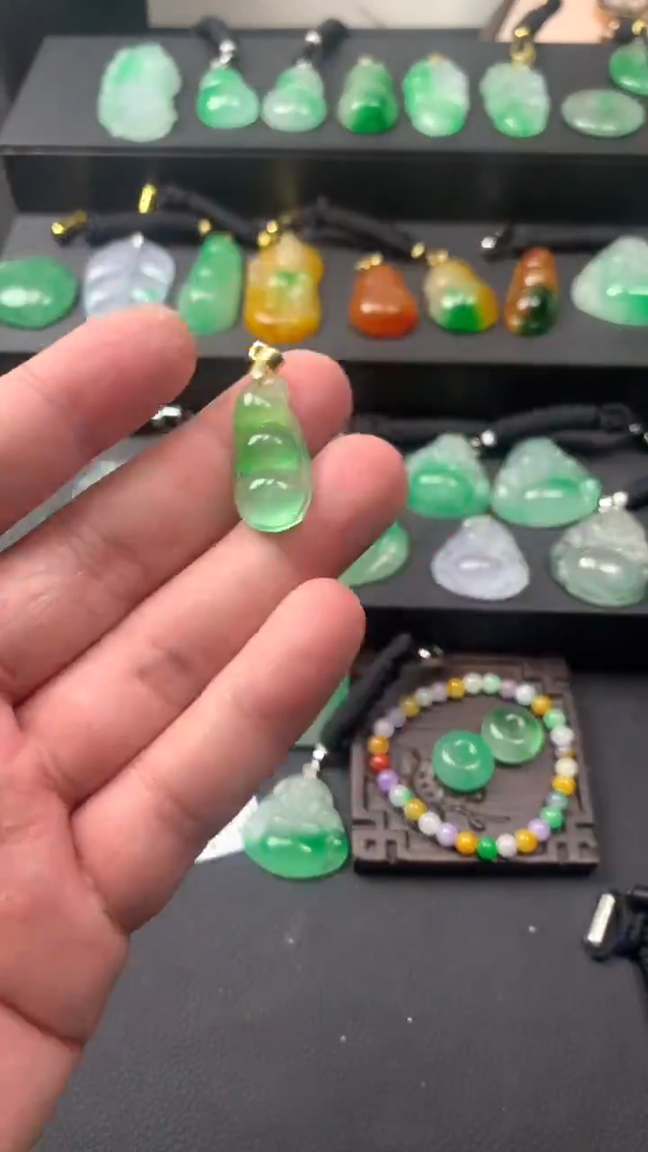 颈饰未镶嵌翡翠所见即所得，一图一物