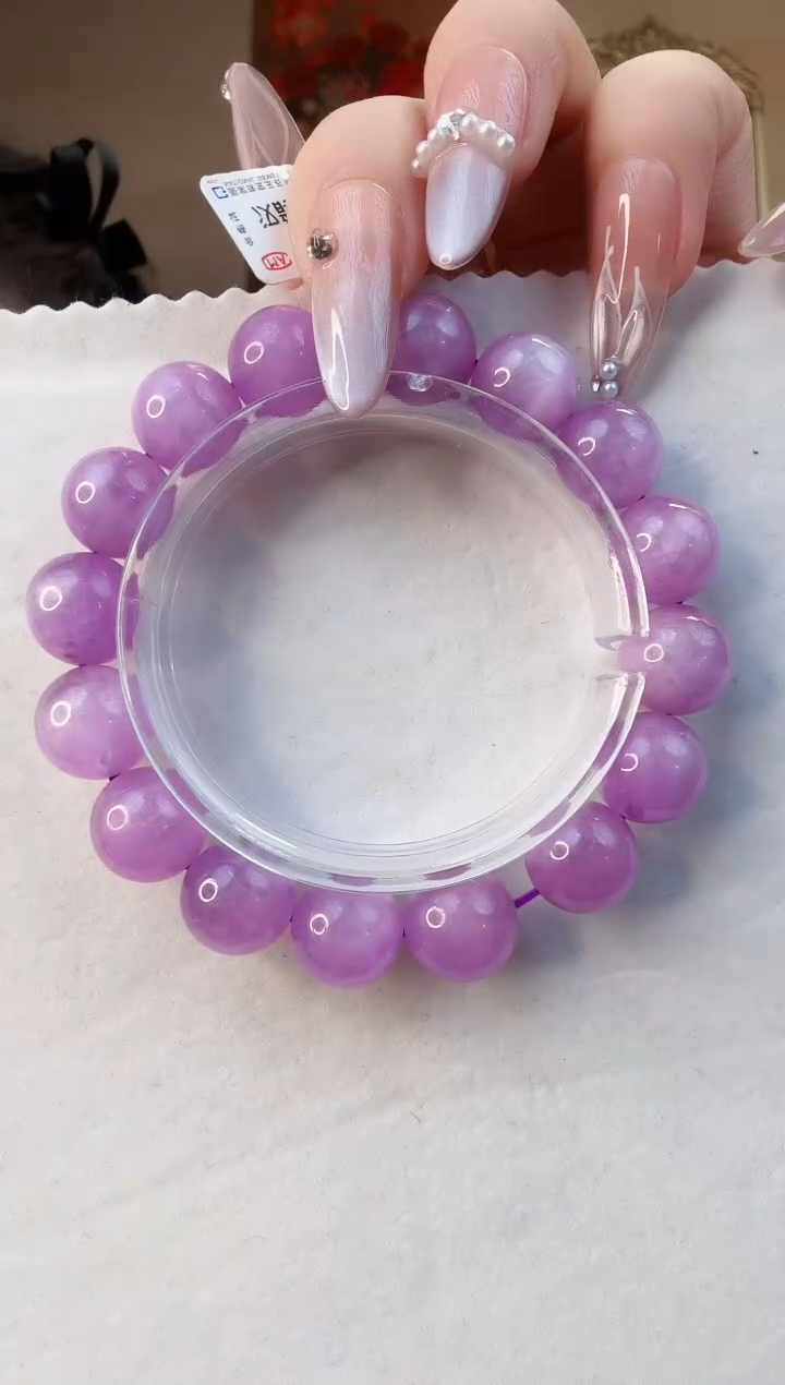 【闪购商品】锂辉石手串未镶嵌手串约13mm891
