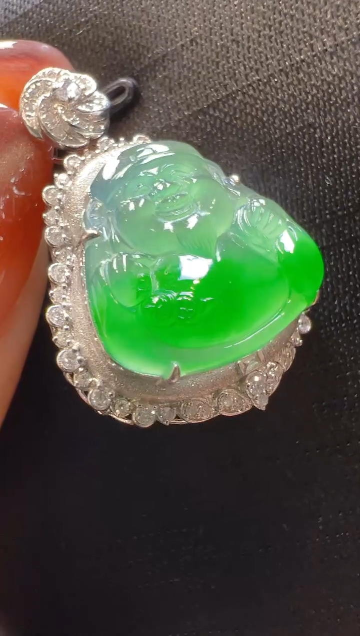 【闪购商品】翡翠吊坠(不含链)18K金镶嵌多样性团购发一件