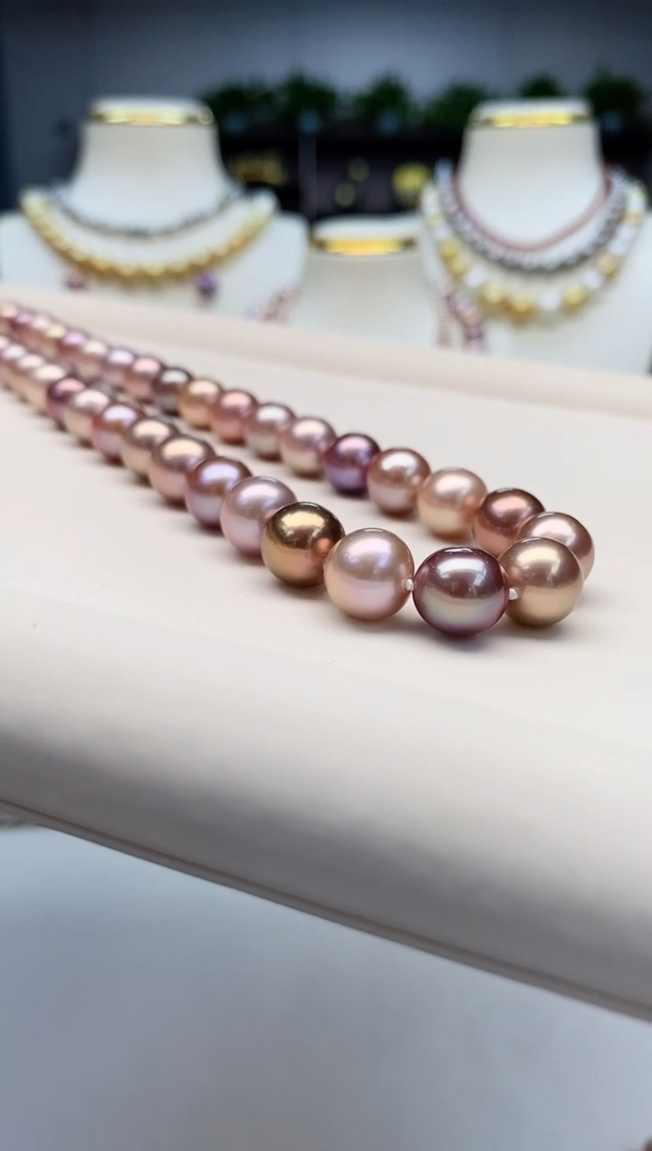淡水珍珠未镶嵌项链淡水项链9-11多样性发一