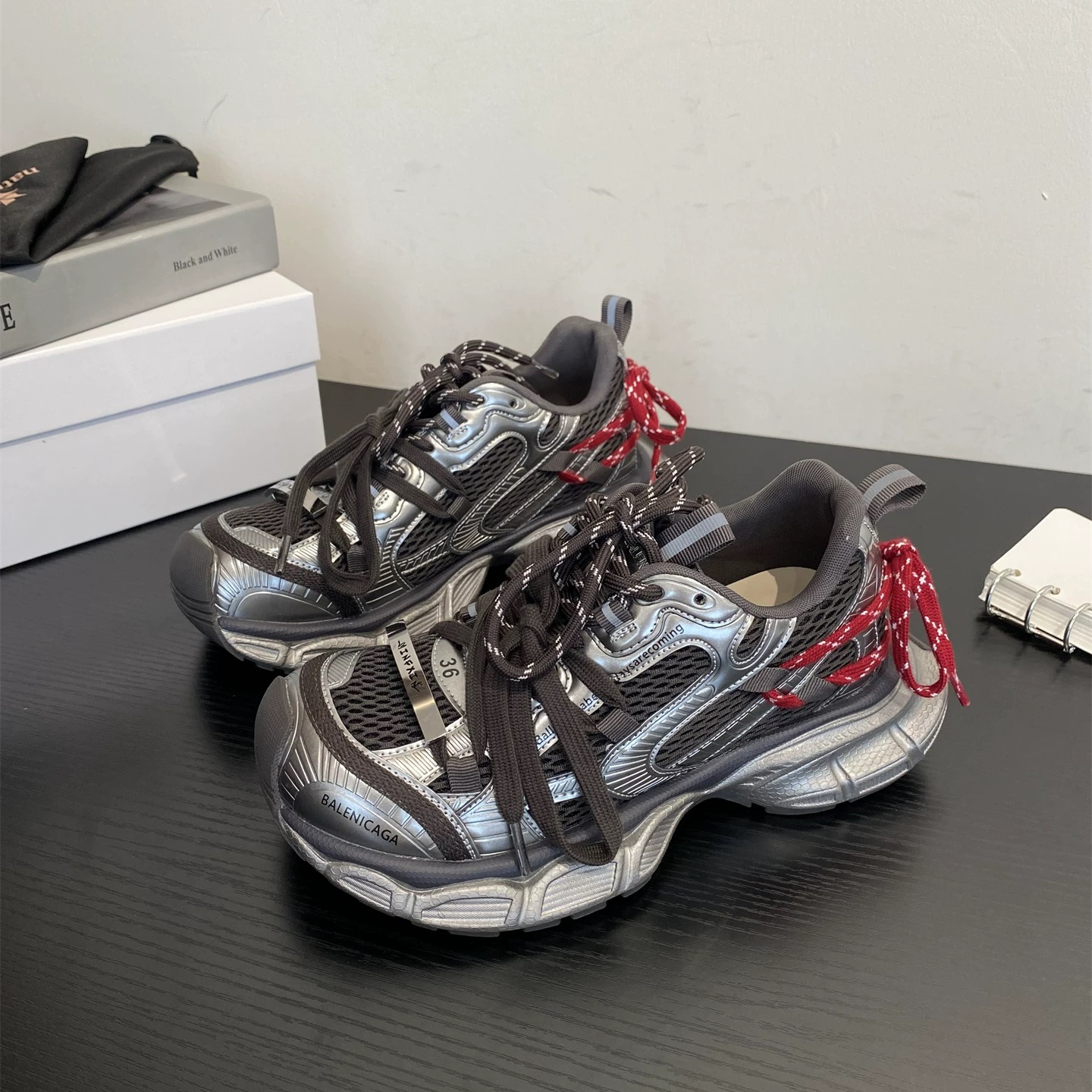 「Yun U Li」增高平跟ins透气老爹鞋系带时尚休闲女鞋网红秋