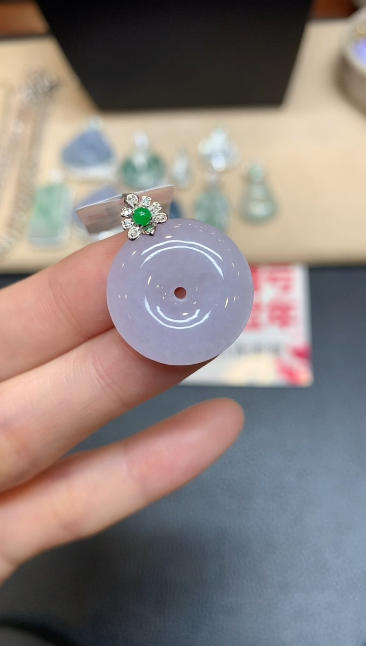 【闪购商品】翡翠颈饰18K金镶嵌【无服务费多样性发其一