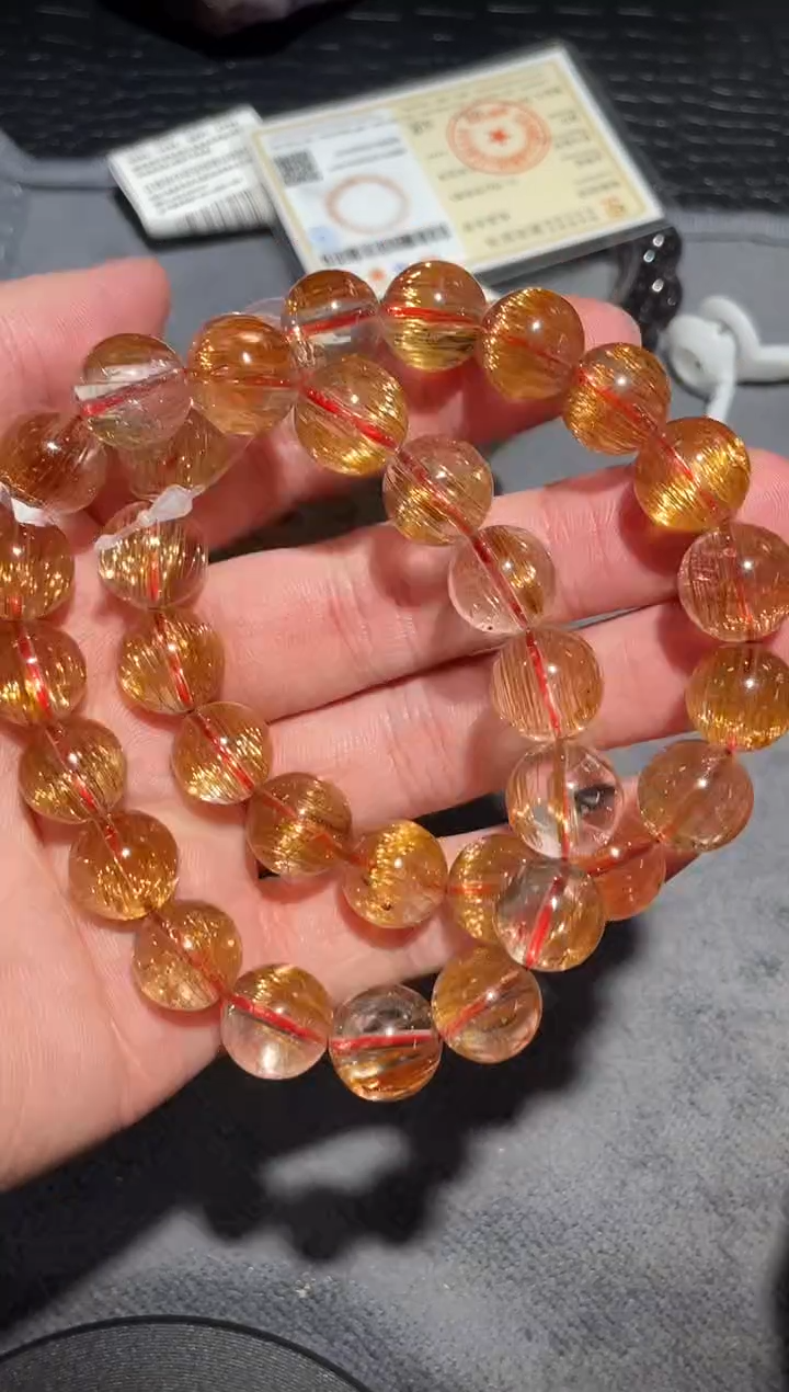 【闪购商品】水晶手链未镶嵌单圈发晶A12（多样性发其一）