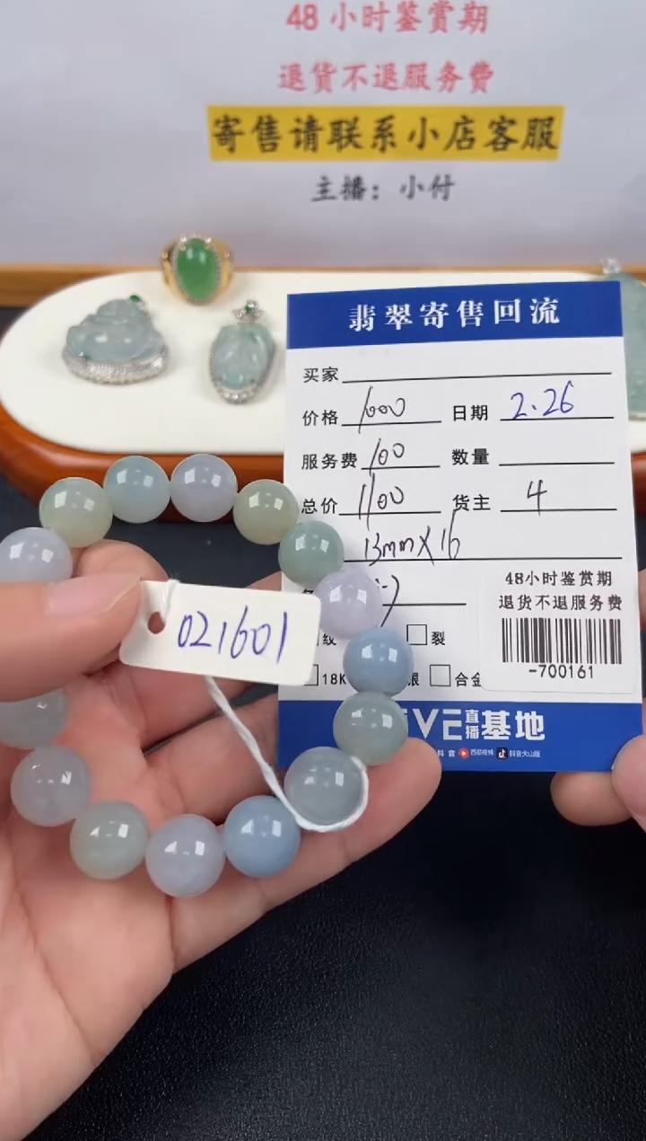 【闪购商品】翡翠颈饰未镶嵌手串-700161