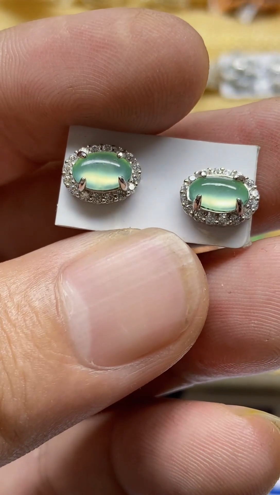 【闪购商品】翡翠戒指银S925镶嵌0000