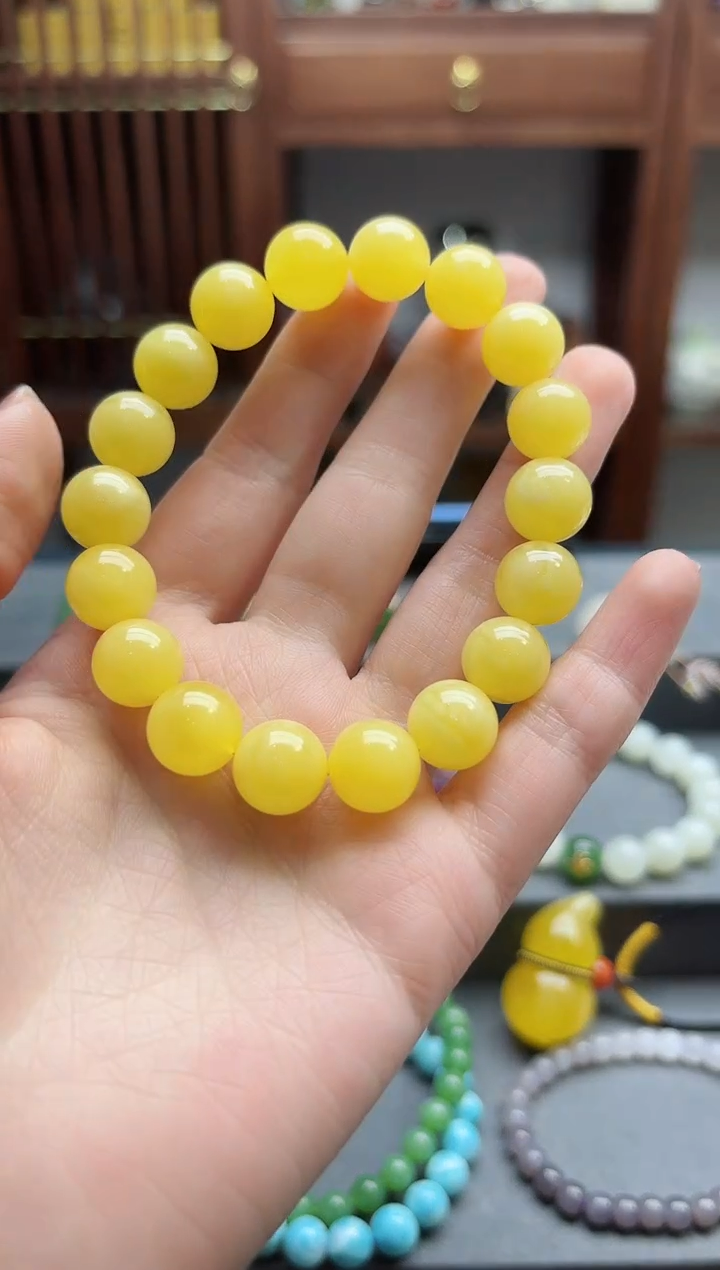 【闪购商品】蜜蜡裸石未镶嵌蜜蜡手串XW