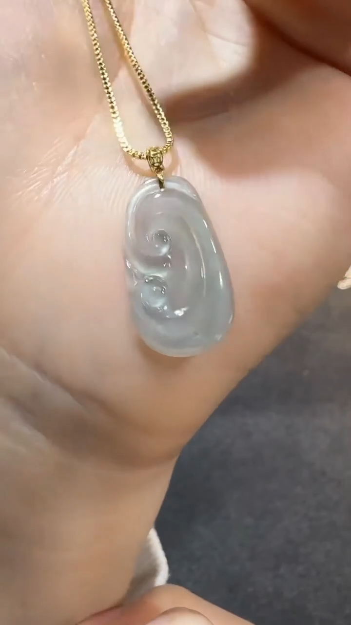 【闪购商品】翡翠吊坠(不含链)18K金镶嵌多样性发货其一不含链