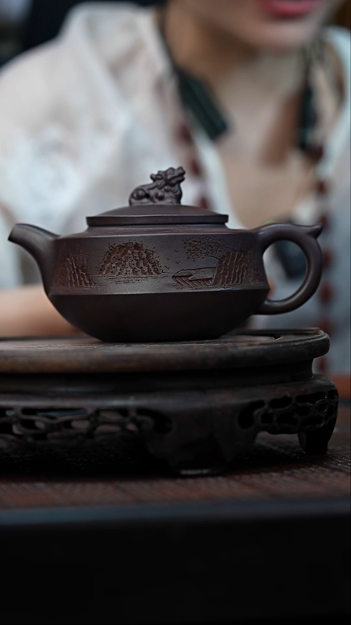 茶壶紫砂宜兴岁颐传砂原矿全手12