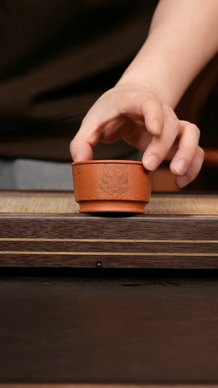 茶壶紫砂降坡泥 宽口杯 虎