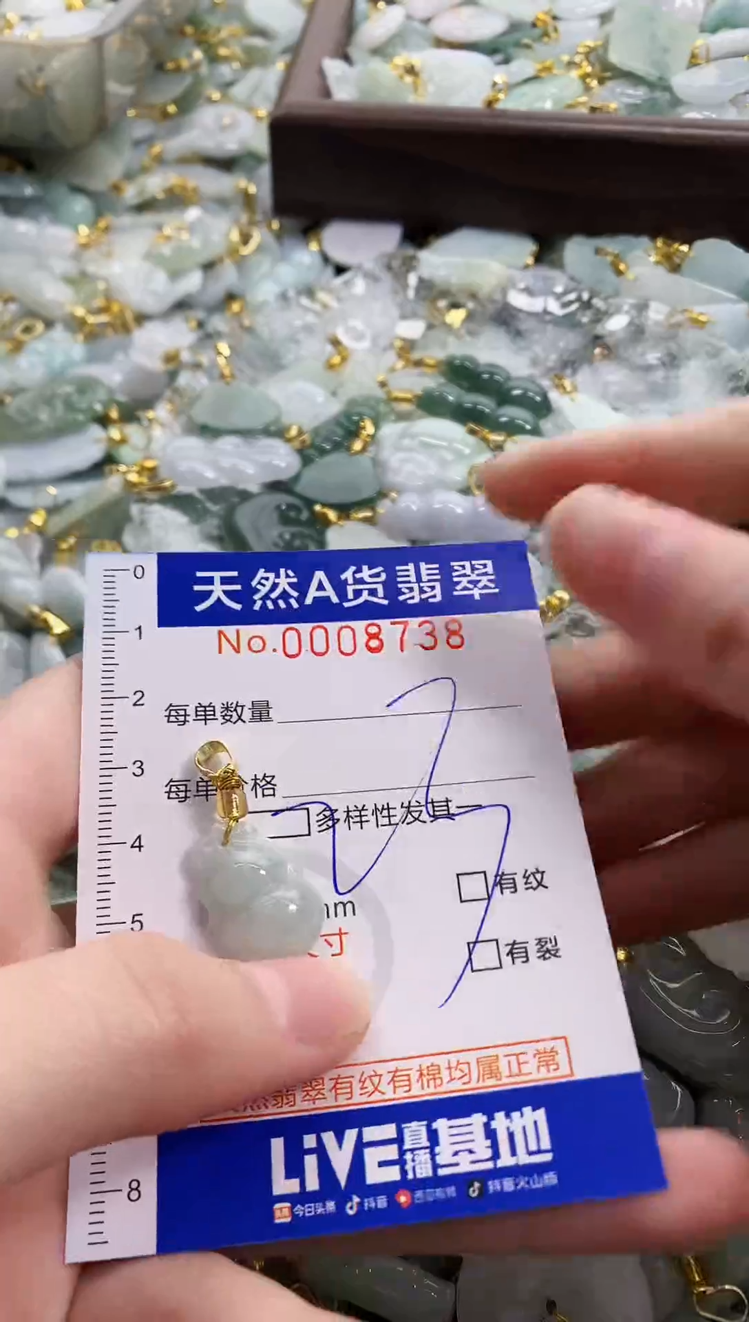 颈饰未镶嵌翡翠天然A货翡翠