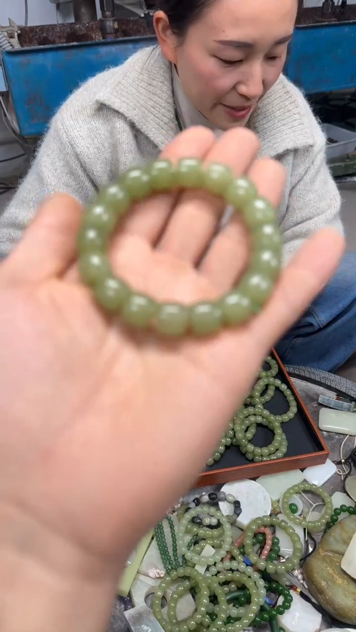 青黄卡12直切手串