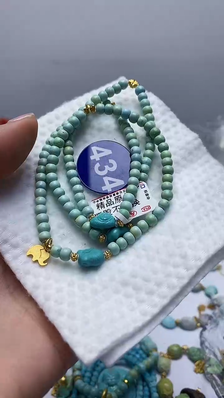 【闪购商品】绿松石项链银S925镶嵌434