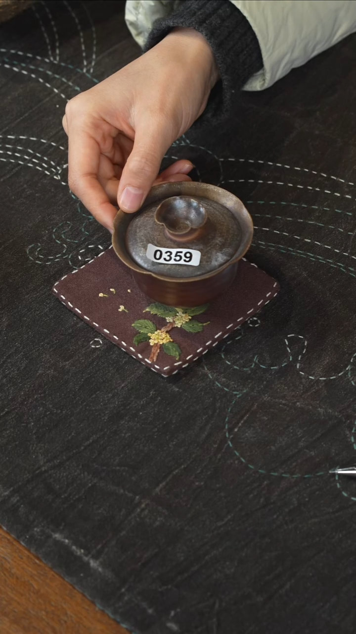 纯柴烧盖碗 0359