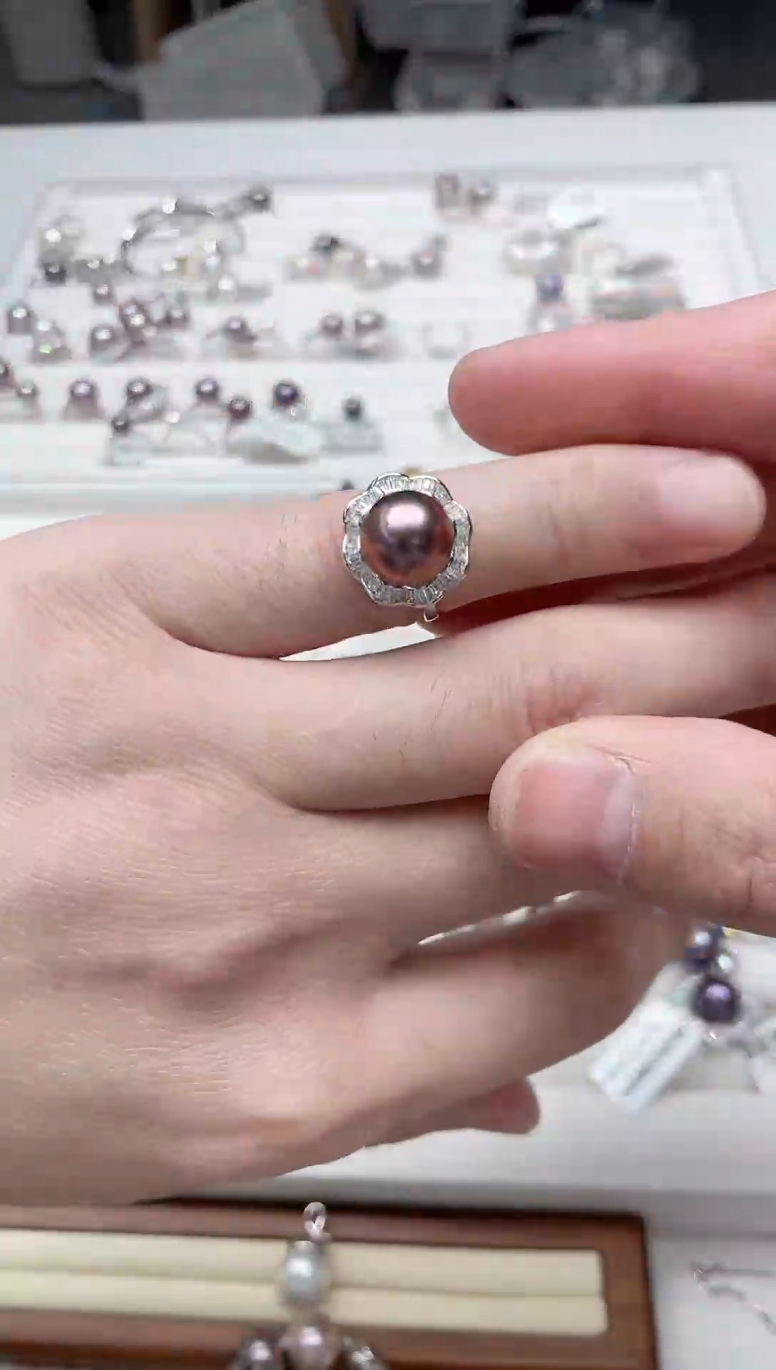 【闪购商品】淡水珍珠戒指银S925镶嵌戒指