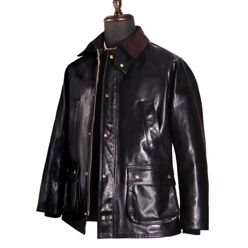 【1.2mm植鞣小马皮】Ashby升级版男士皮衣风衣外套复古猎装夹克