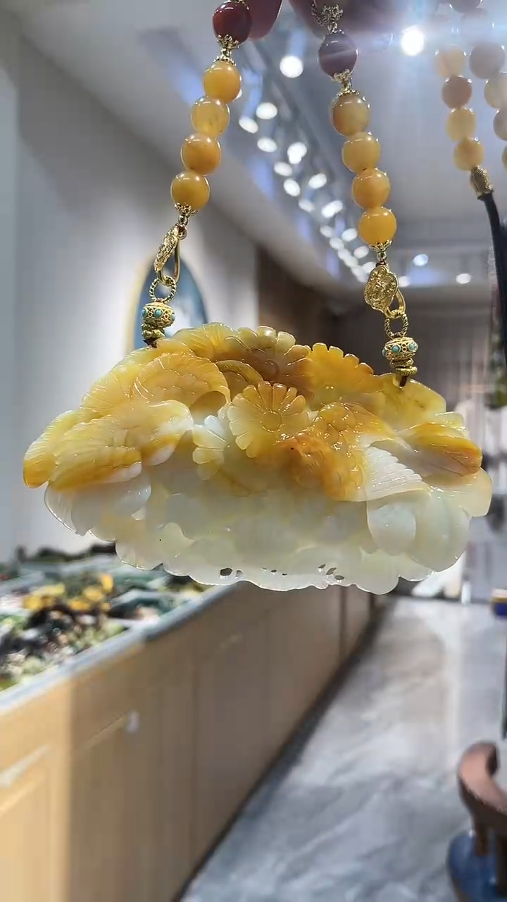 【闪购商品】岫玉颈饰未镶嵌吊坠