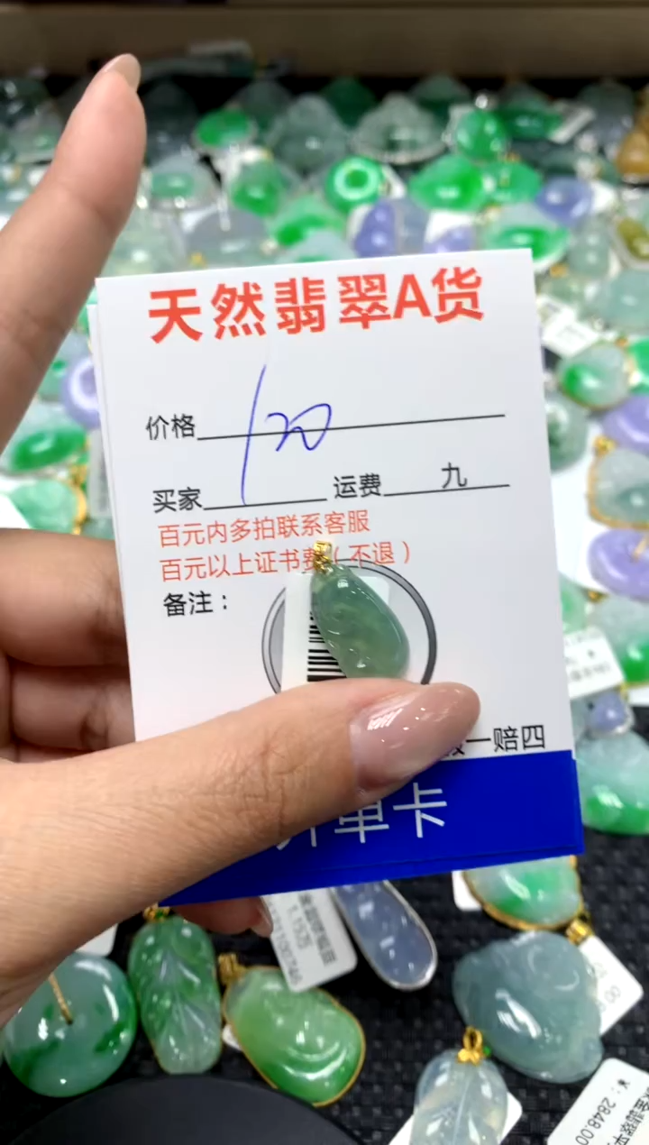 【闪购商品】翡翠颈饰18K金镶嵌111111111