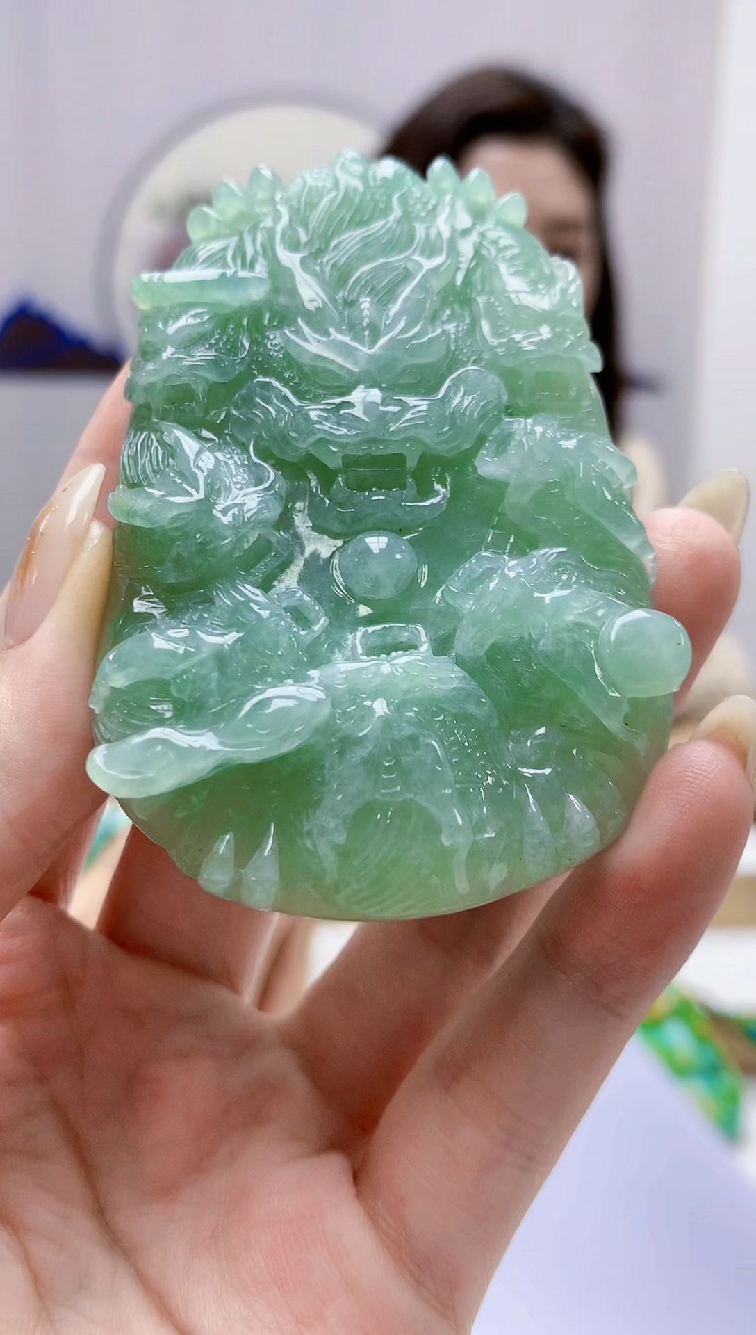 未镶嵌定制翡翠4829jw-毛货挂件129