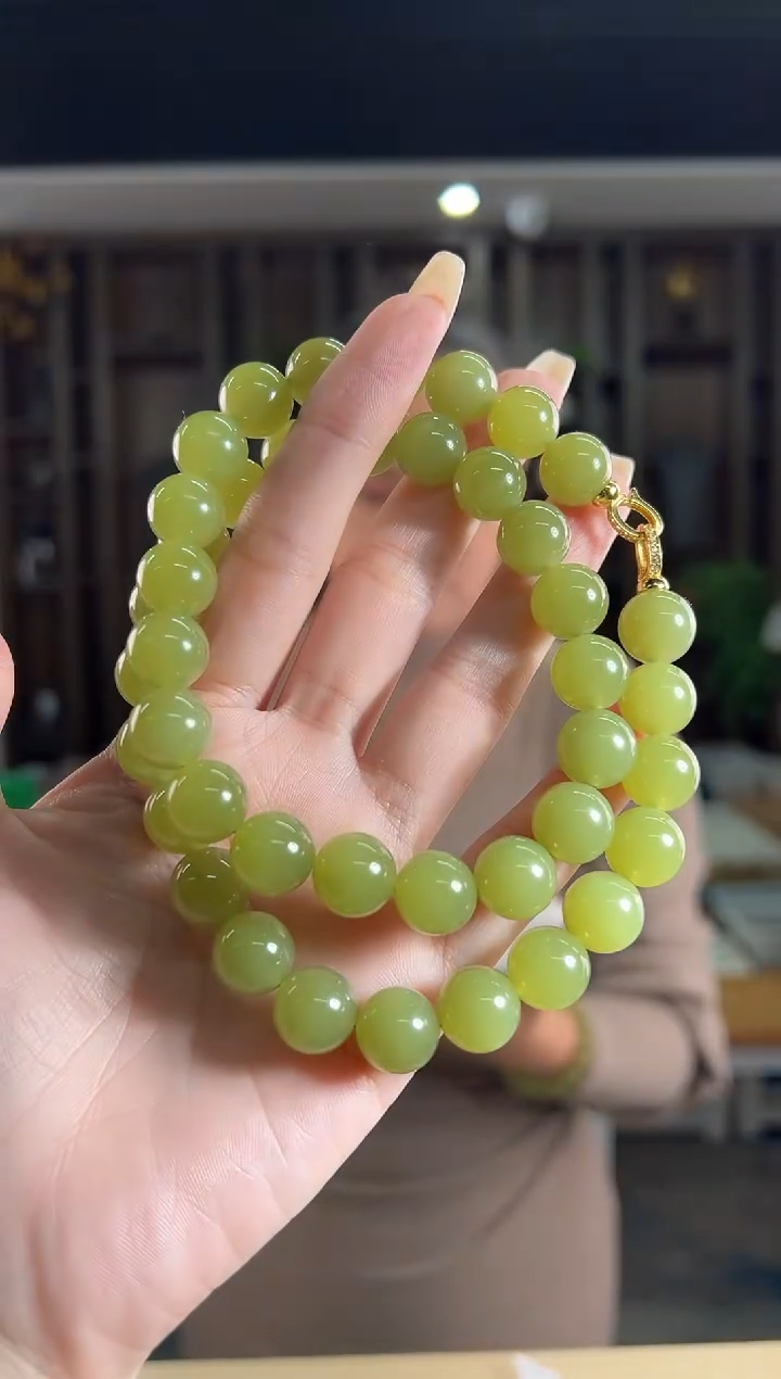 颈饰未镶嵌和田玉黄口妈妈链