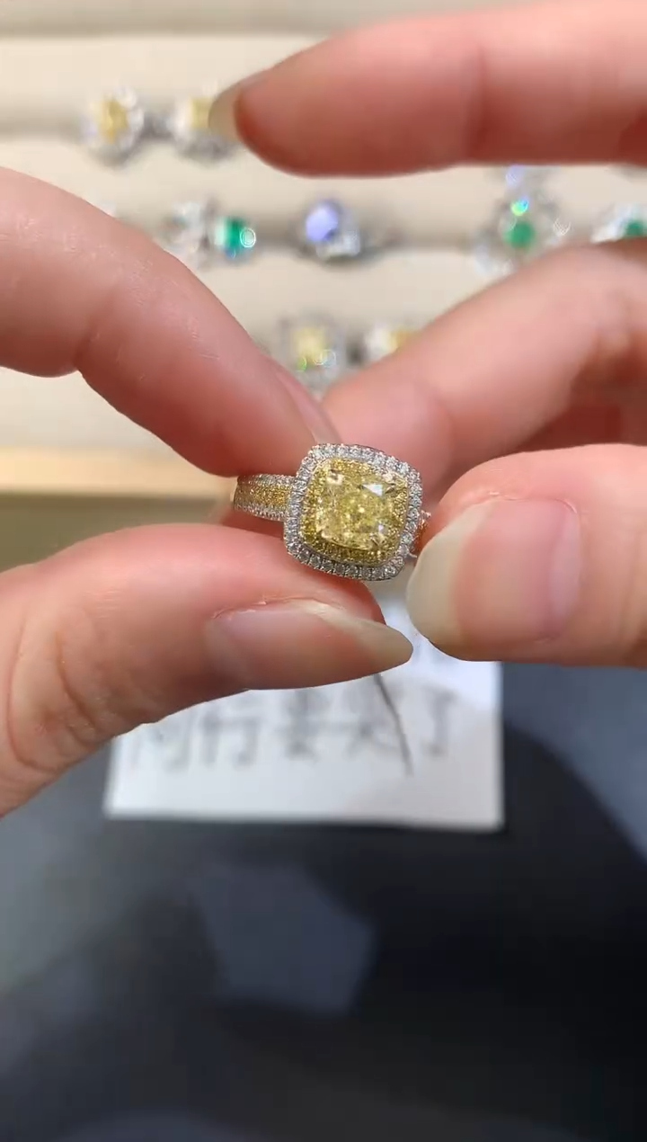 18K金镶嵌戒指钻石D34|15800