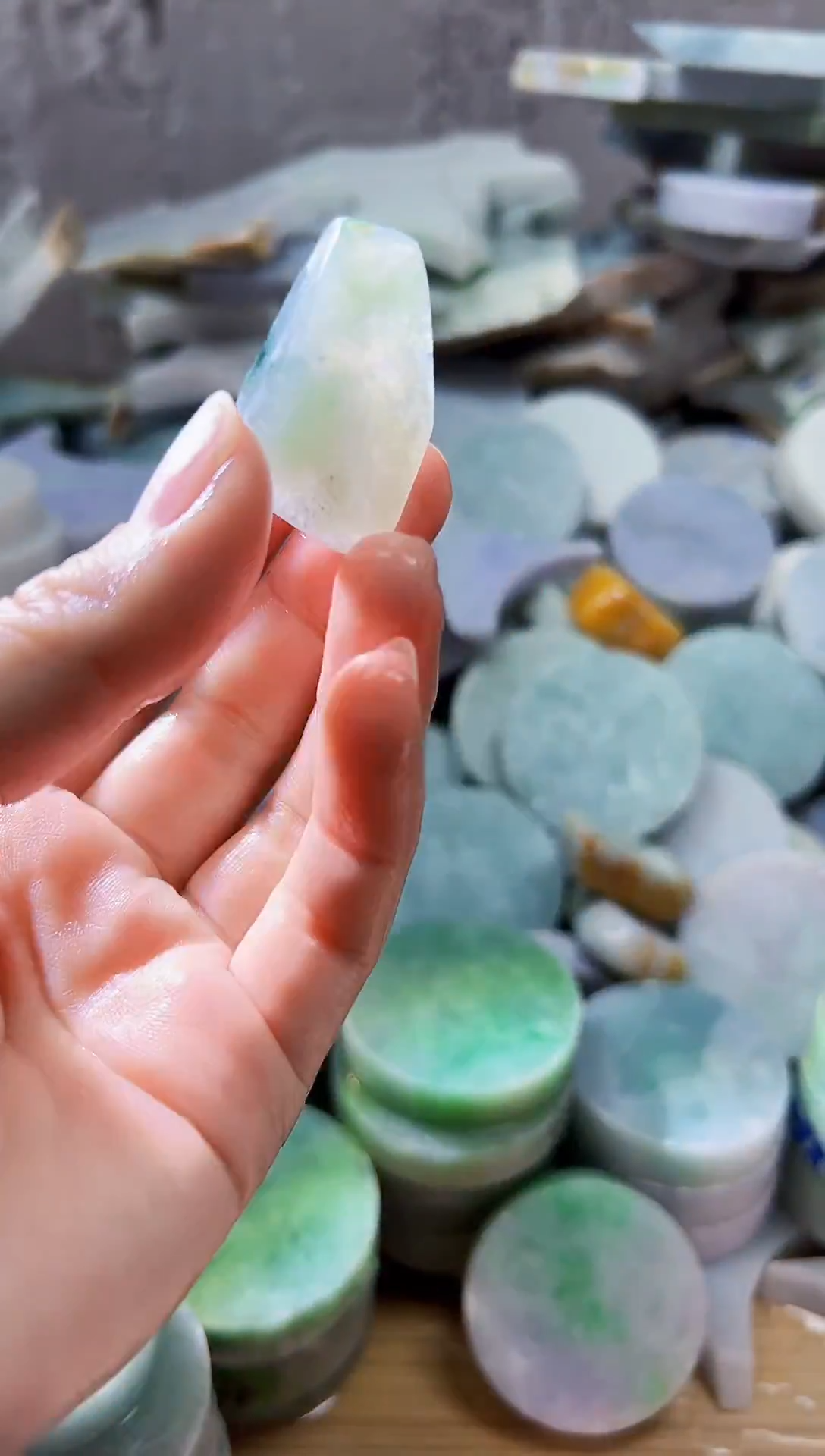 裸石翡翠天然翡翠A货余 南 643