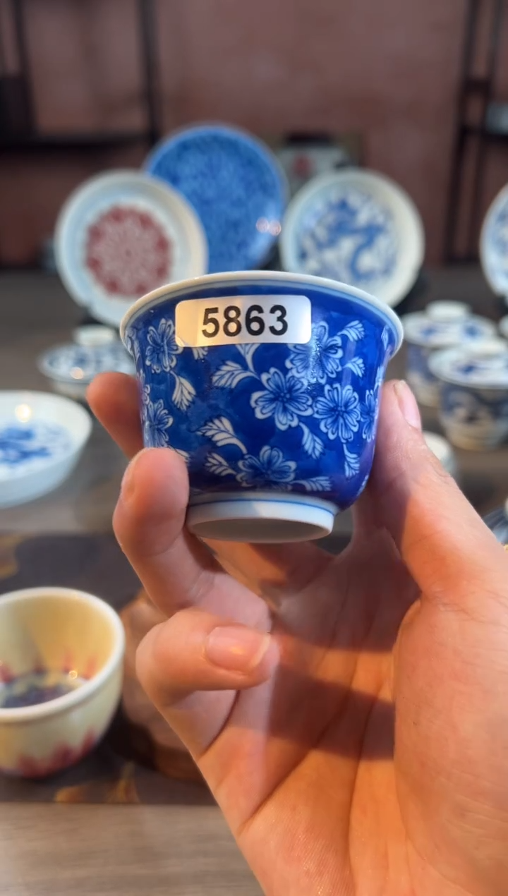 5863天禄言瓷手工手绘茶器