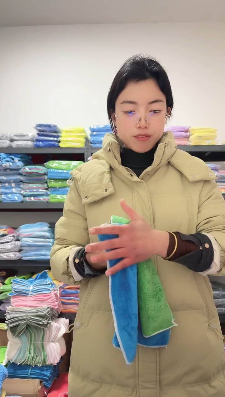 沉***天冬天柔彩抹布