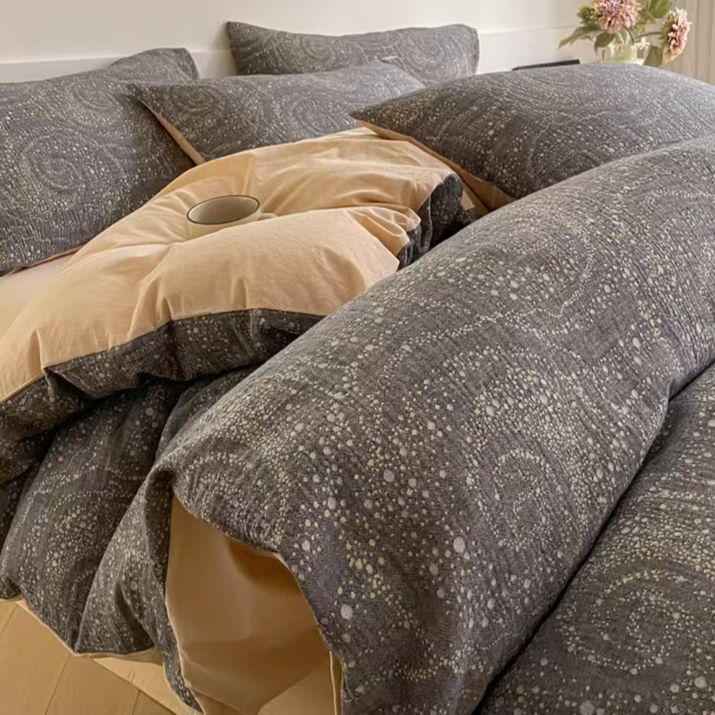 多尺寸微瑕双层纱四件套