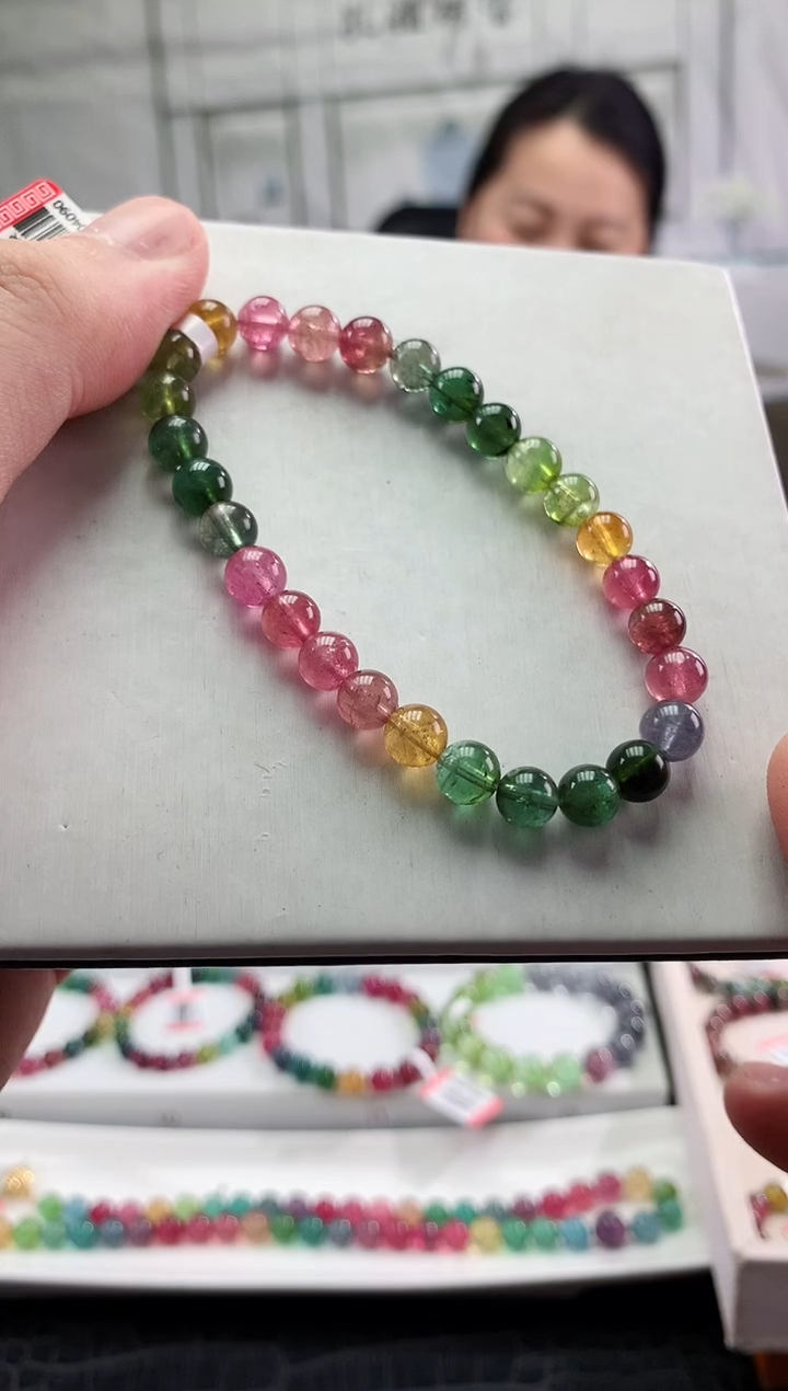 【闪购商品】碧玺手串未镶嵌多样性发一条