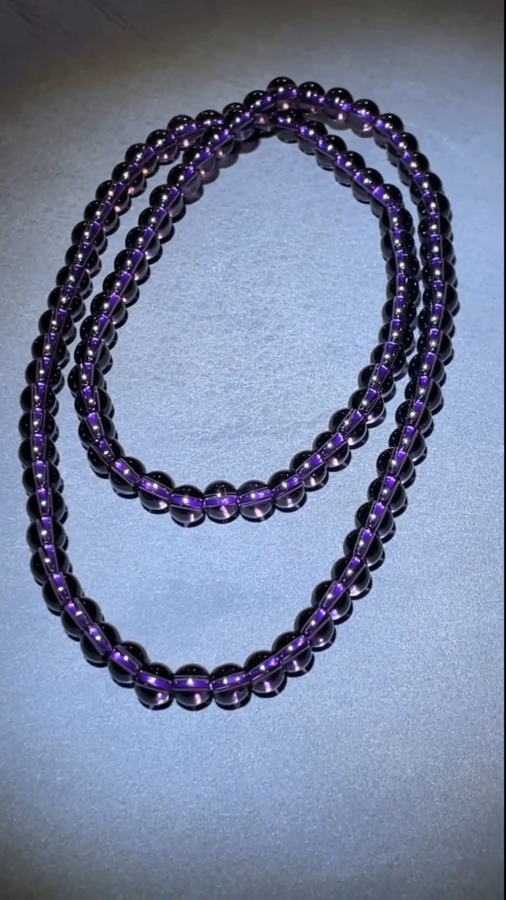 项链未镶嵌水晶YBH   圆珠珠链   卡6