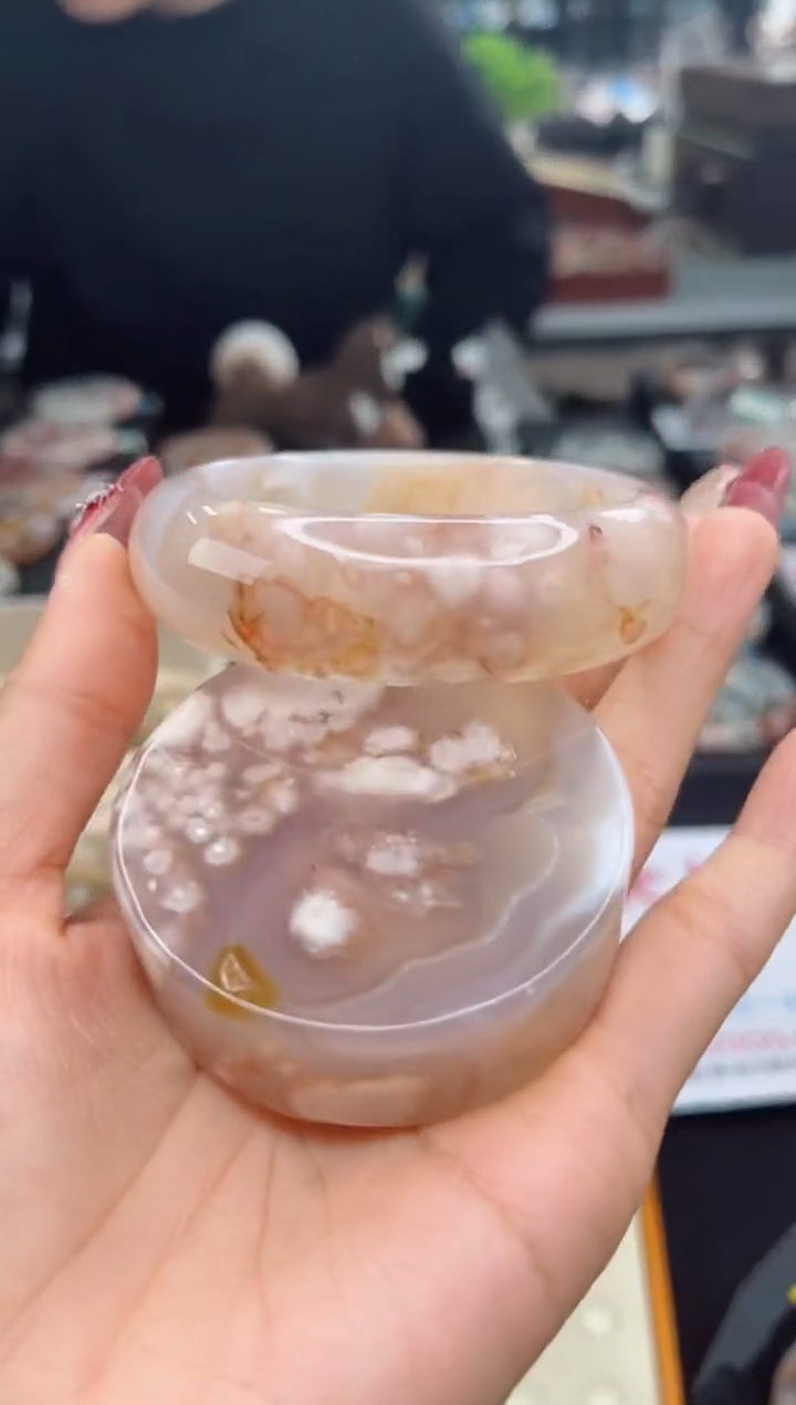 【闪购商品】石英质玉手镯未镶嵌53圈口（赠品镯心）3536013