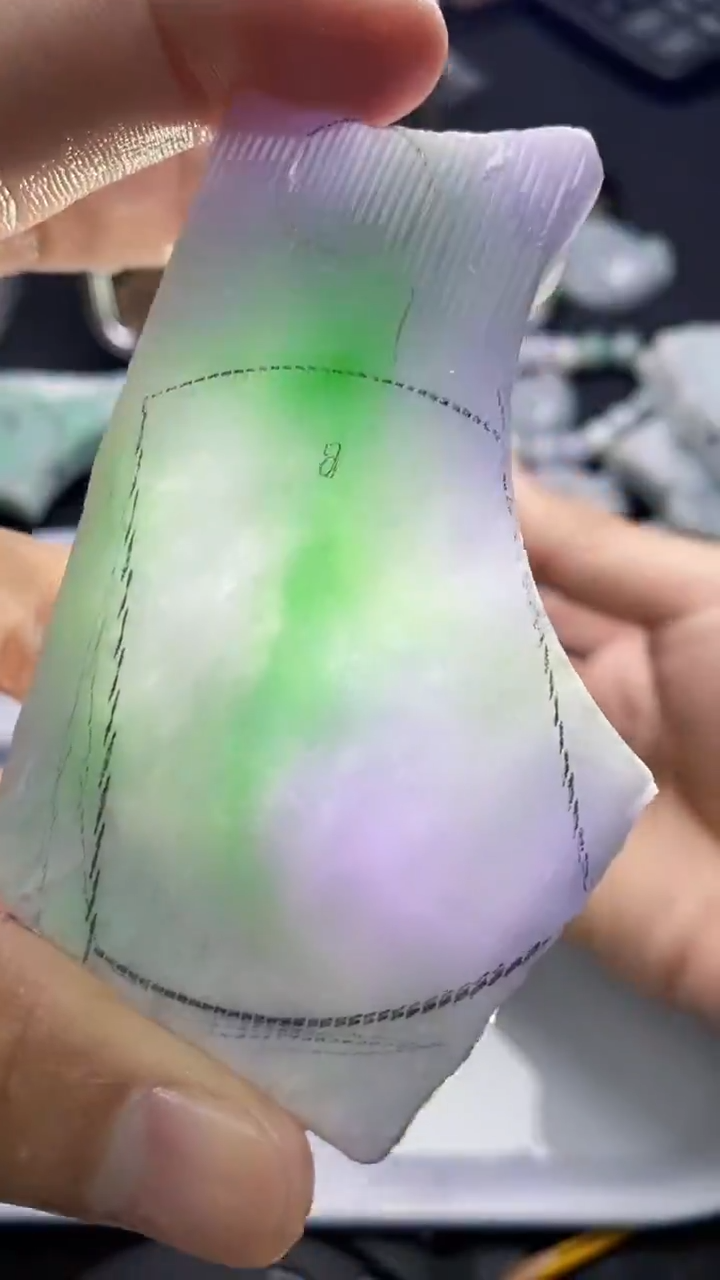 裸石翡翠天然缅甸A货【海】010