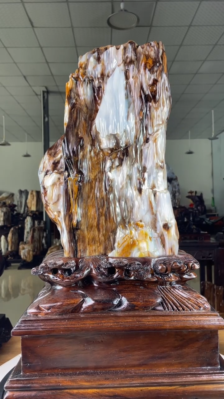 硅化玉珠宝奇石未镶嵌高57