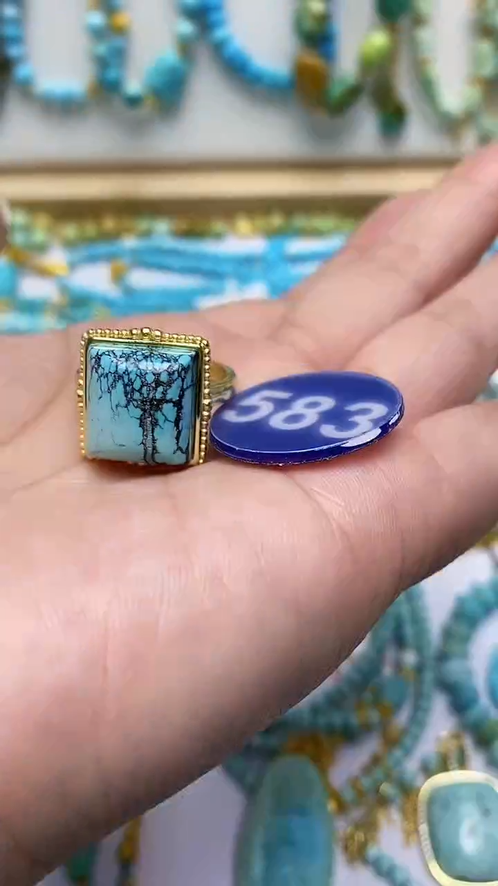 【闪购商品】绿松石戒指合金583戒指