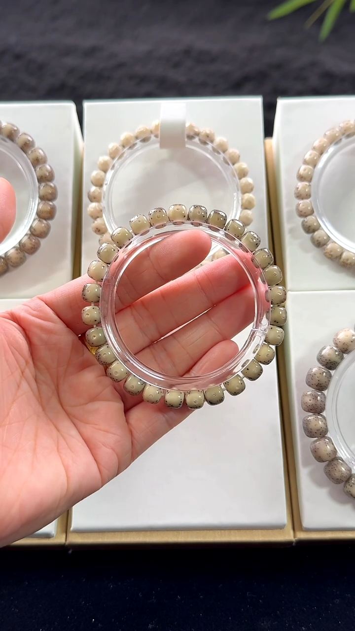 手串星月菩提全玉化糯冰星月菩提手串8*7